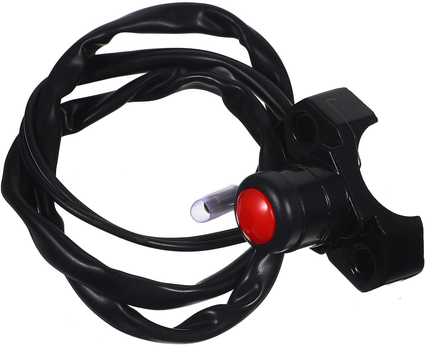 Motorcycle Handlebar Push Button Switch Off Horn Button Red Self-Reset for Dirt Bike Off-Road Motorbike Electrical Part