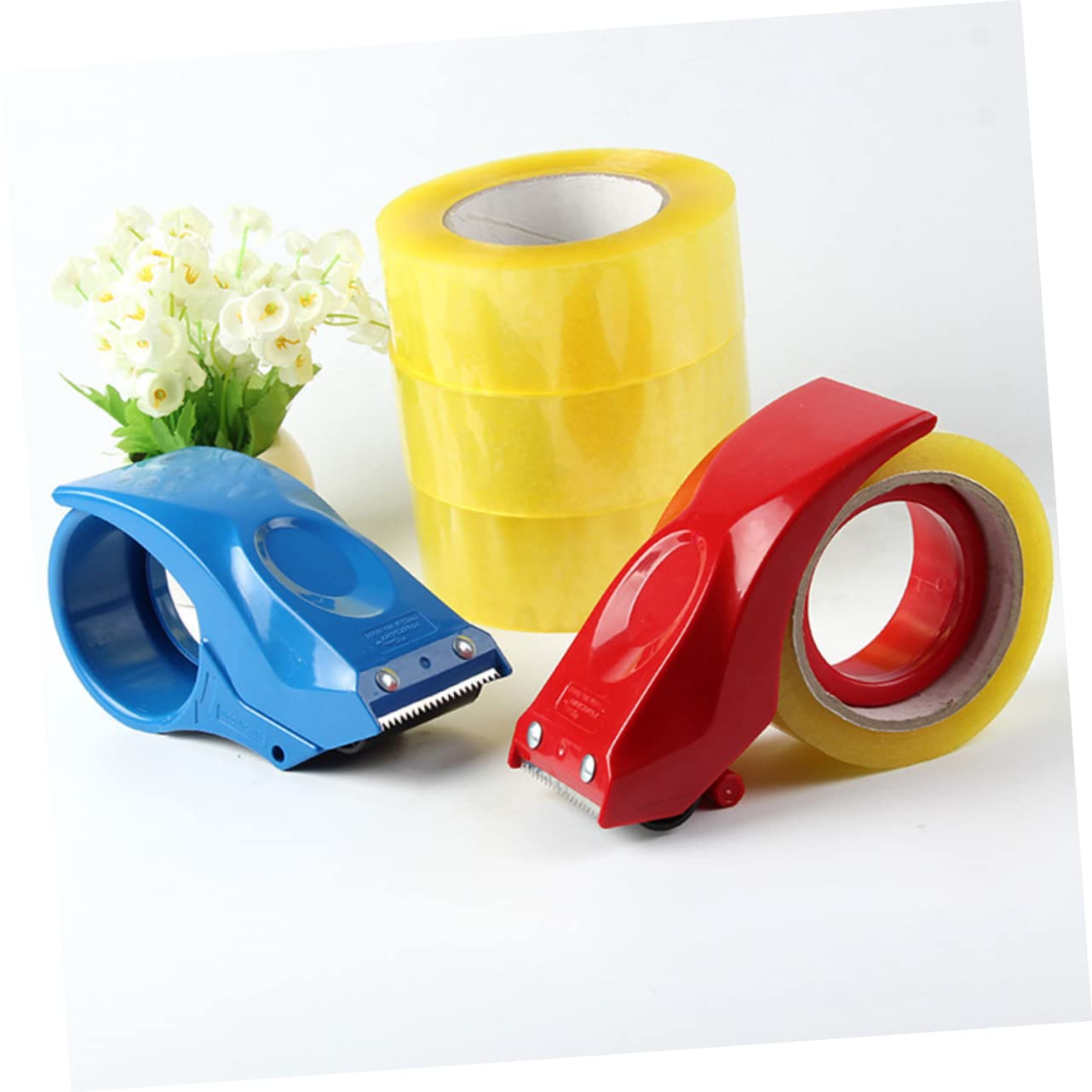 Gadpiparty 3 Sätze Teiliges Klebebandabroller Set Ergonomisch Handlich Mit Starker Schneidekraft Für Paketklebeband Bis Transparentes Kunststoffmaterial Zum Schnellen Und 3 Stücke * 3