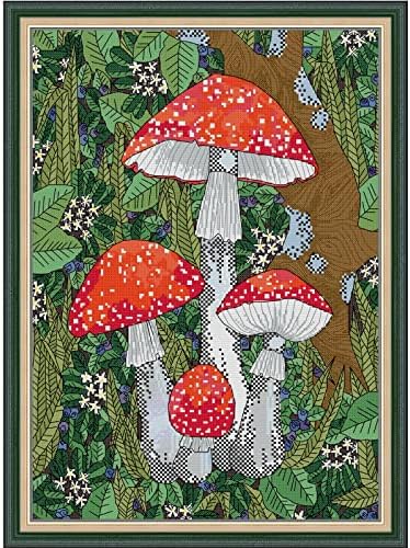 Bilrost Cross Stitch Kits Stamped Full Range of Embroidery Kits for Adults DIY 11CT Cross Stitches kit Embroidery Patterns for Needlepoint kit-The antivir 17.3x23.6 inch