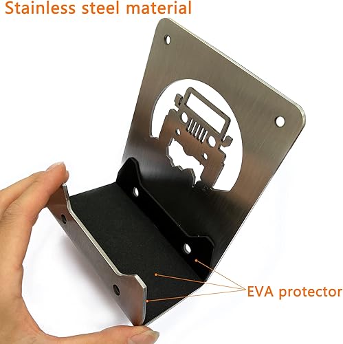 Miniatura 3 de Soporte de colgador de puerta resistente para pared de garaje, gancho de utilidad resistente para almacenamiento de escalera de montaje en pared.