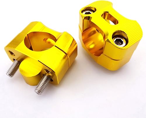 Miniatura 5 de Gold 1 1/8" pulgadas 28 mm motocicleta Fat elevadores de manubrio Abrazadera Adaptador para ATV Quad Mini Motocross Dirt Bike
