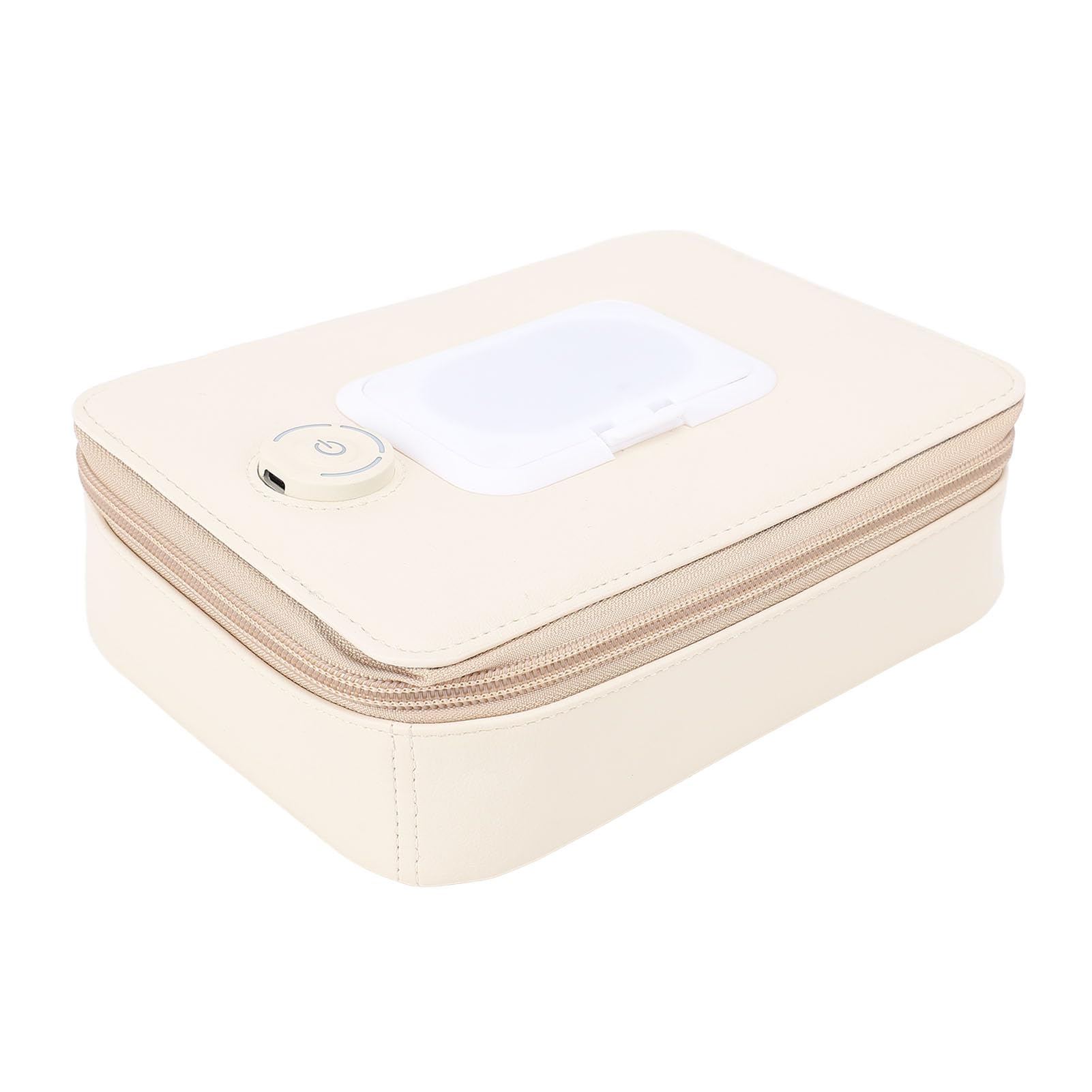 Generic Scaldasalviette, Scaldasalviette per Neonati in Pelle PU con Funzione di Riscaldamento Integrata, Scatola per Fazzoletti Umidi a Temperatura Costante per Casa, Viaggio,