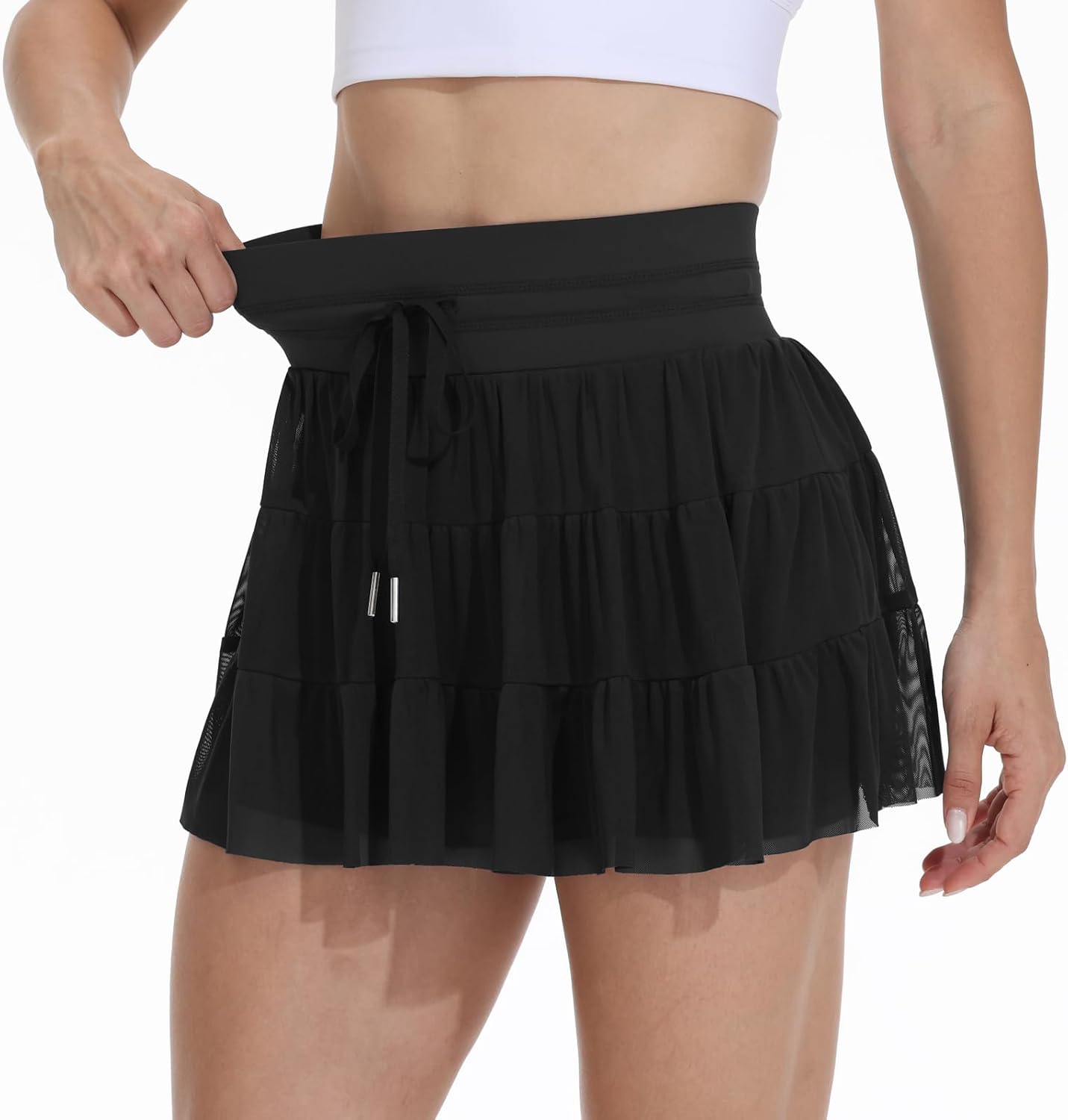 Blaosn Womens Tennis Golf Skirt Workout Athletic Mini Flowy Cute Skort Skirts High Waist with Pockets Shorts Casual Summer