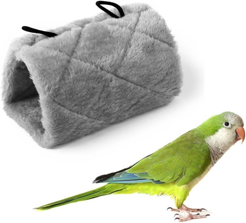 Gold Wing Bird Hammock Hanging Snuggle Cave Happy Hut Bird Parrot Hideaway Grey