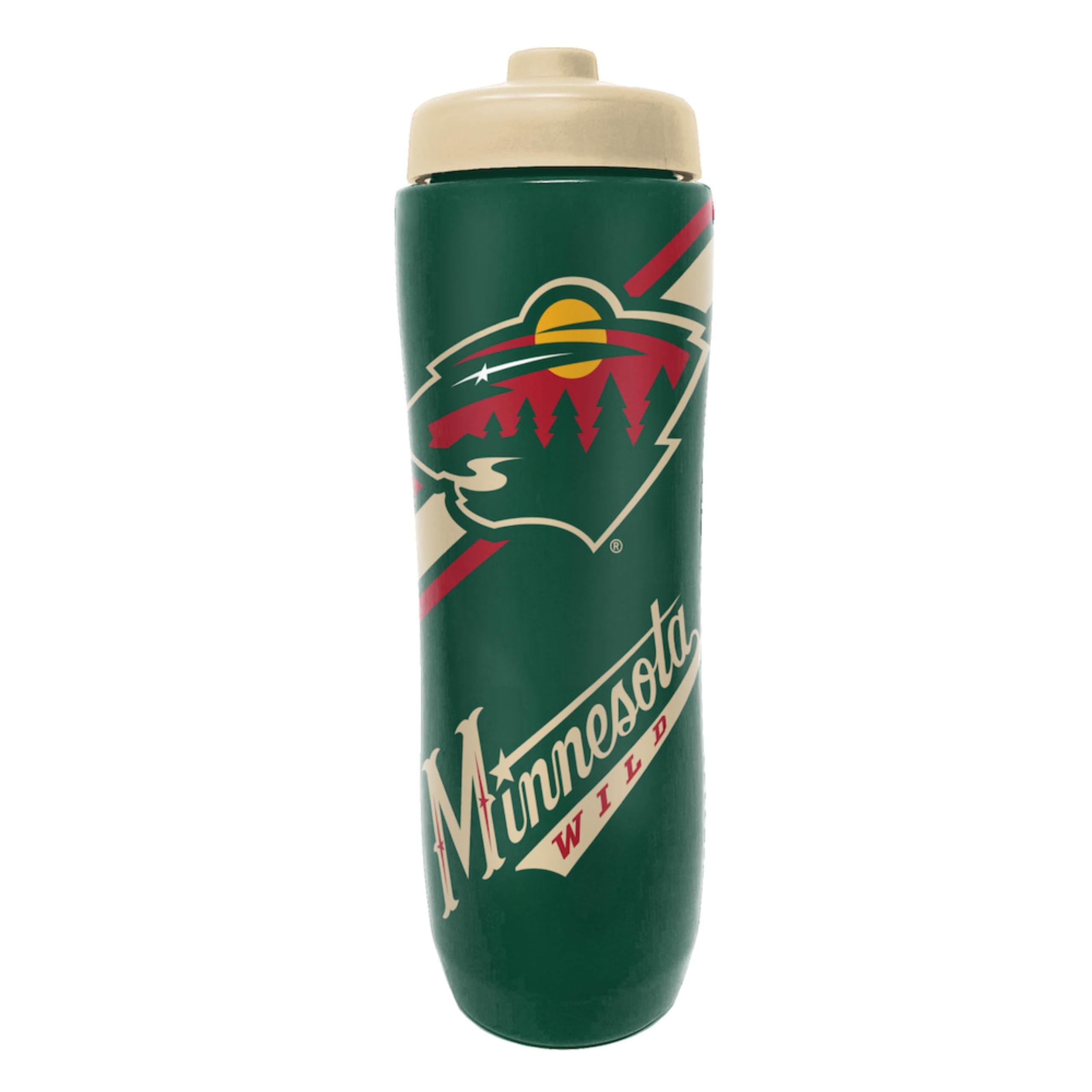 Party Animal NHL Hockey Squeeze Bottle, 32 oz, Minnesota Wild