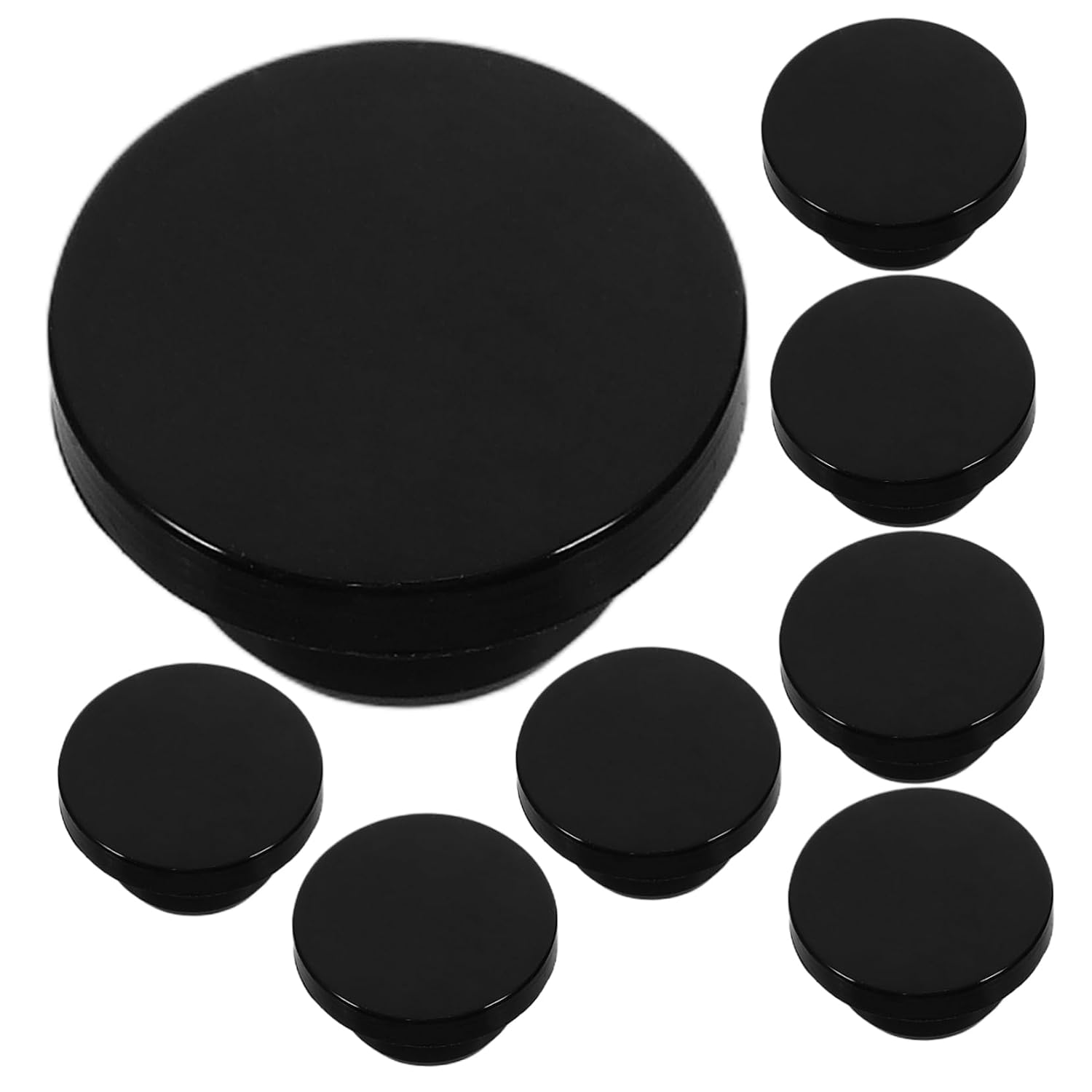 Cabilock 8pcs Silicone T-Hole Stoppers Soft Flexible Rubber Plugs Waterproof Caps for 16.8-17.8mm Holes for Sealing Bottles and Tubes