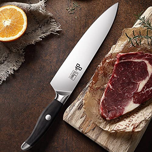 Ddf Iohef Chef Knife, Kitchen Knife 8 Inch High Carbon Stainless Steel Chef's Knives Professional Sharp Chopping Knife With Anti-Slip Ergonomic Handle For Kitchen Cooking #TOP4