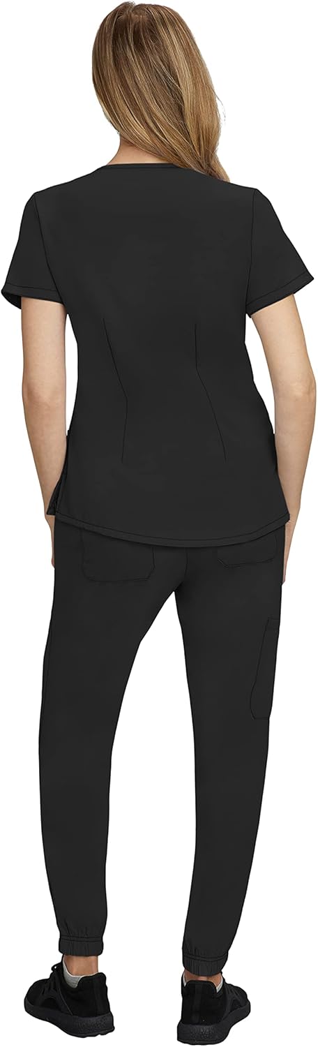 Scrub Set for Women with 2 Pocket Crossover Scrub Top with 5 Pocket Jogger Pant Scrub - 110210 - Image 6