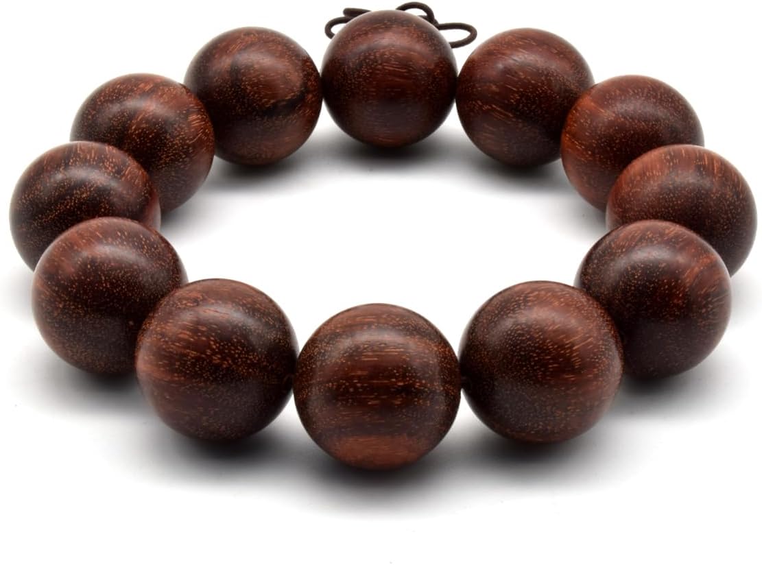 Zen Dear Unisex Natural African Blood Red Sandalwood Bracelet Prayer Beads Tibetan Buddhism Meditation Mala Bead Necklace Yoga - Image 5