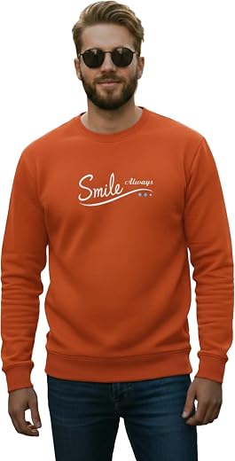 Mack Jonney Men Regular Fit Fleece ||Maroon||Round Neck Printed||Sweatshirt-JM3763