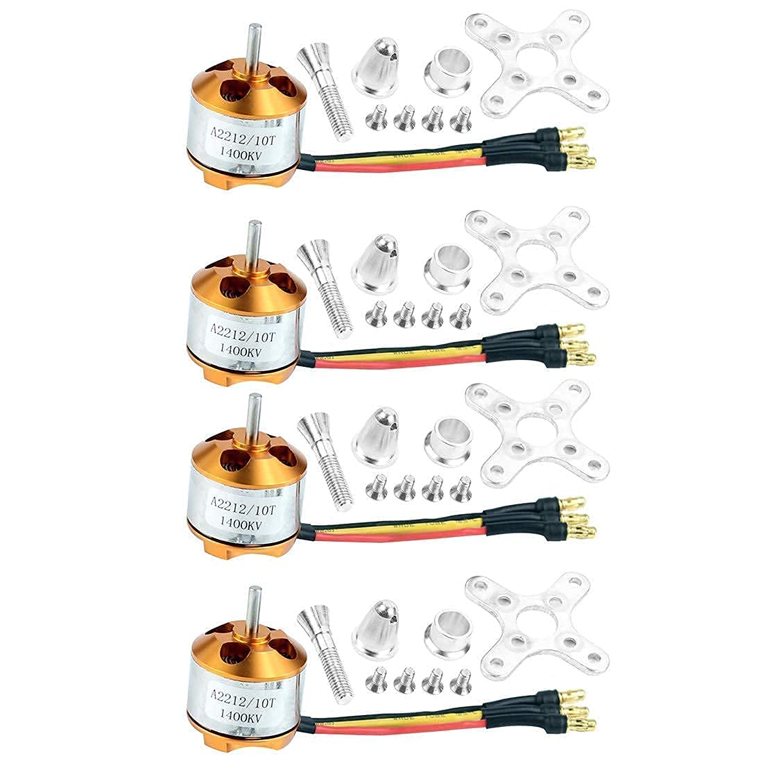 Qwinout A2212 1400kv Brushless Outrunner Motor With Mount 4 | Cuotas sin interés Qwinout A2212 1400kv Brushless Outrunner Motor With Mount 4 | Cuotas sin interés