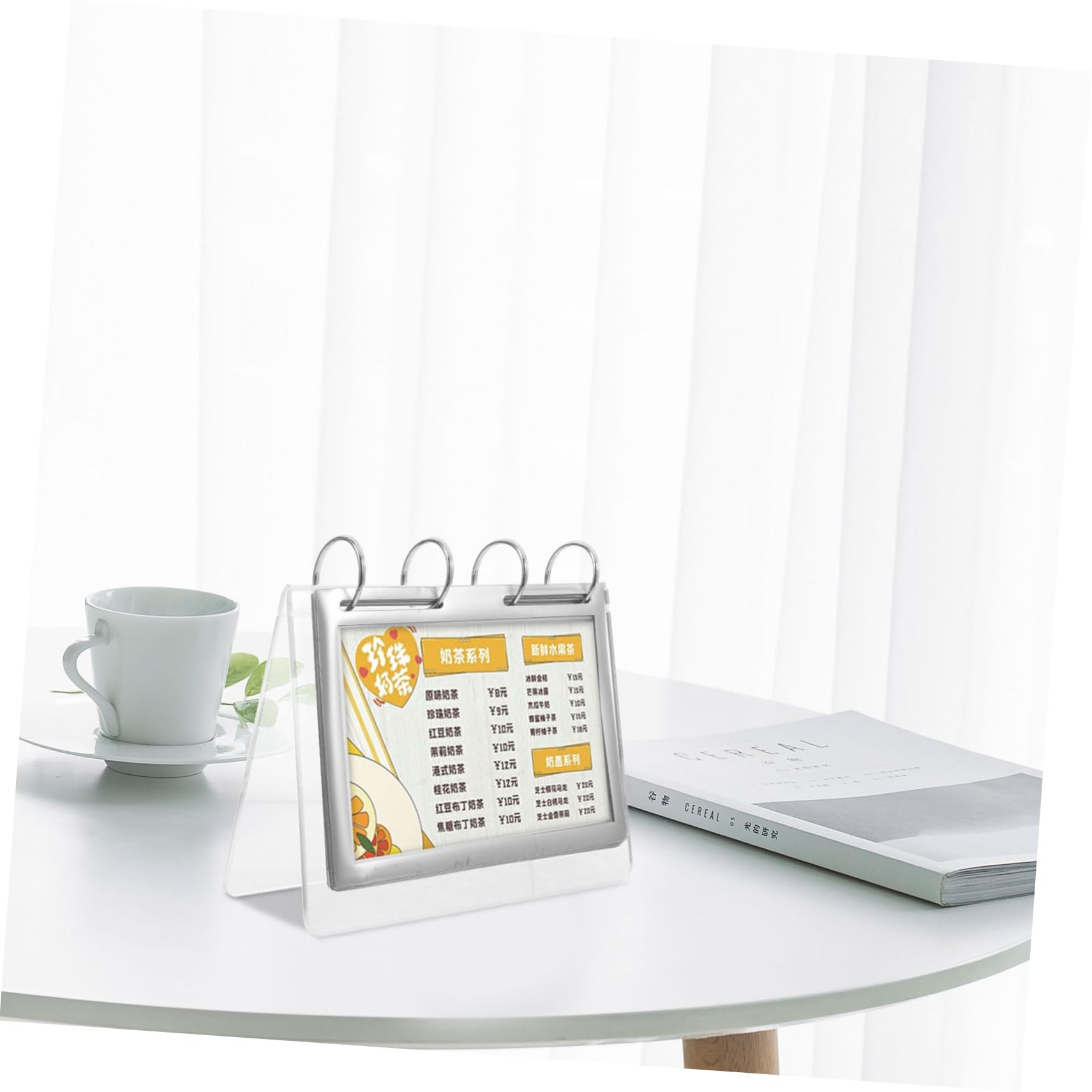 EXCEART 5piezas Soporte De Menú Vertical De Transparente Para Mesa Exhibidor De Carteles Para Restaurantes y Tiendas Para Publicidad y Presentación De Menús