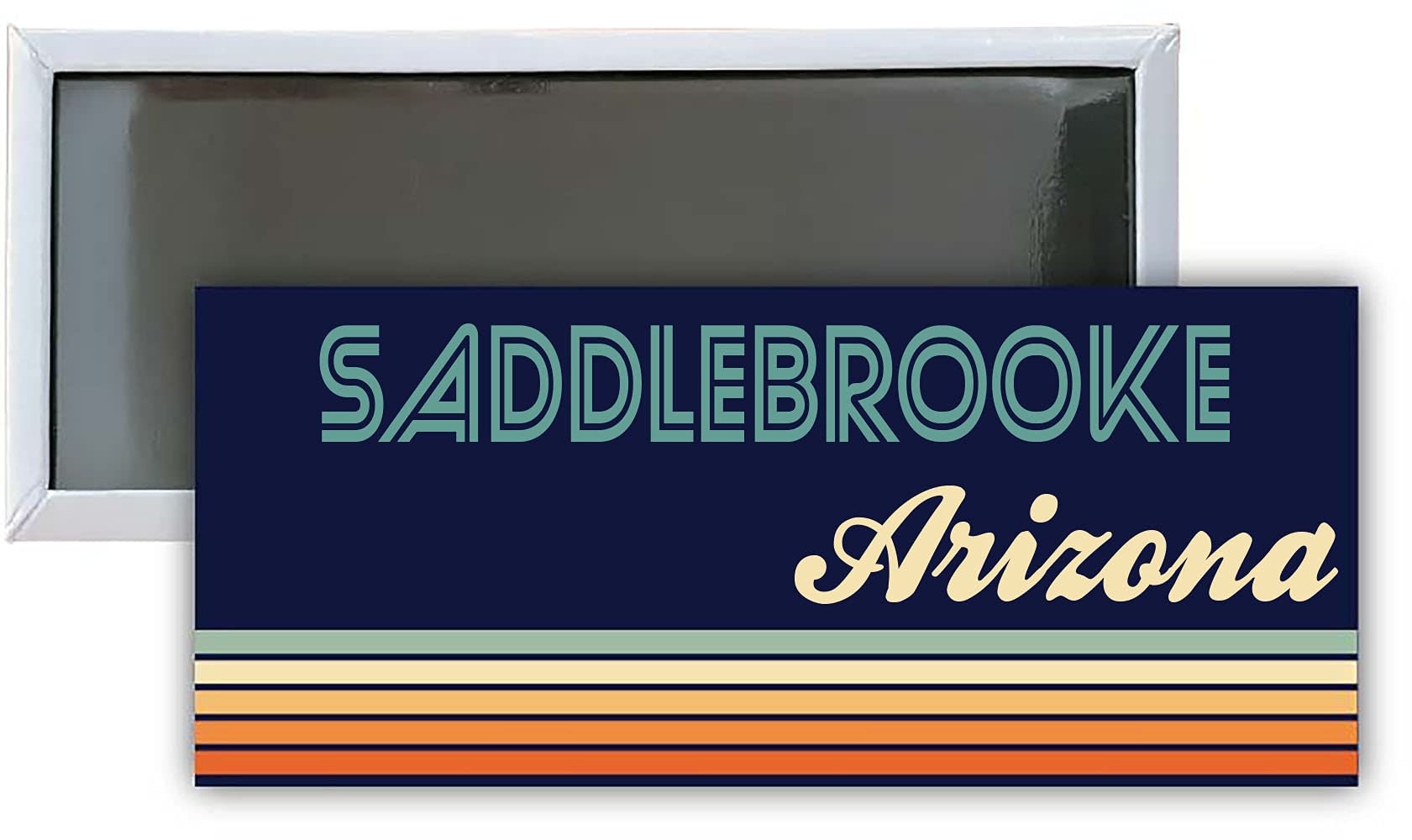 Saddlebrooke Arizona Souvenir 4.75x2-Inch Rectangle Fridge Magnet Retro Design