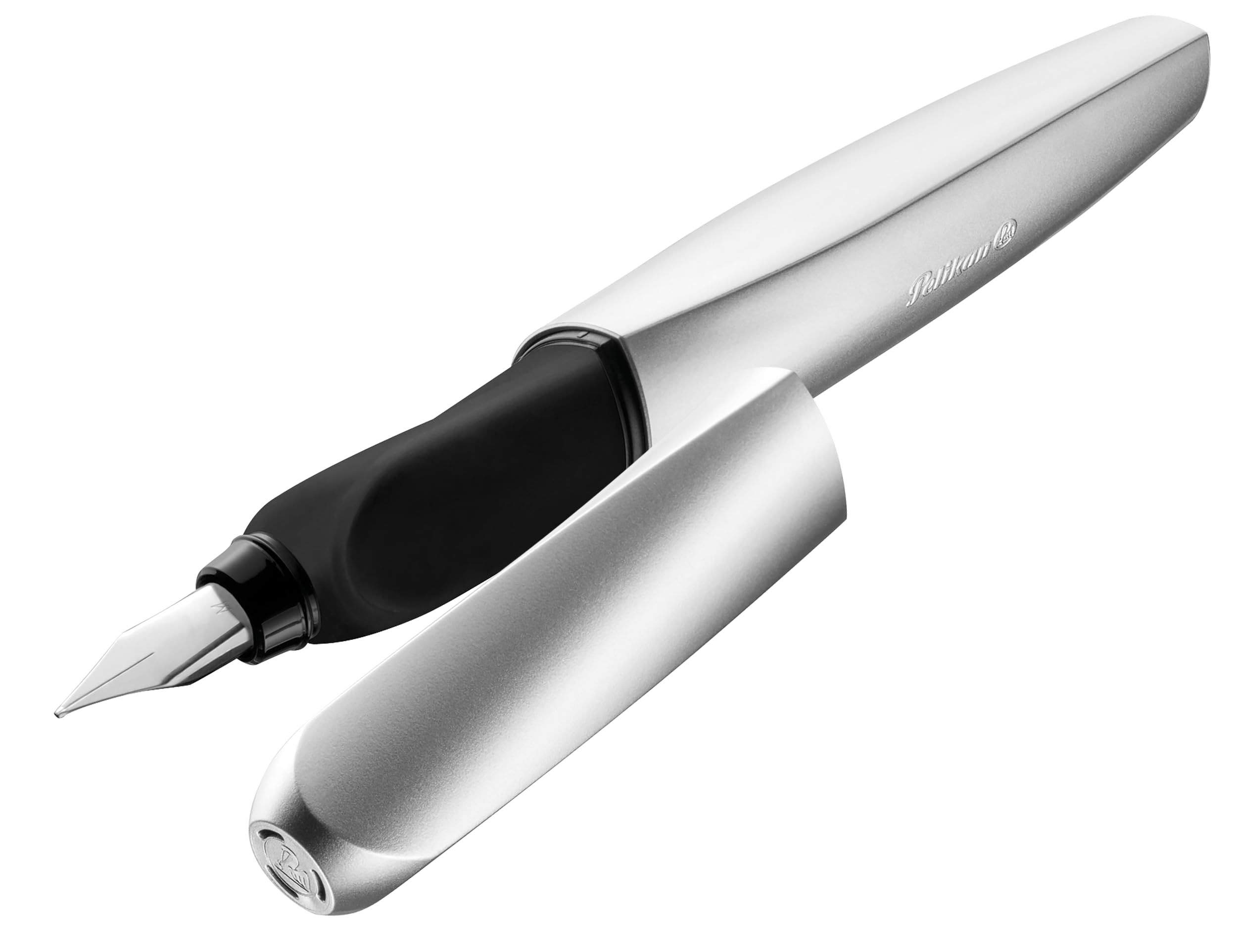Amazon | Pelikan Twist Fountain Pen Silver Nib: M | 万年筆