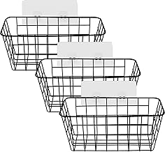 Zosenyer 3 Piece Bathroom Shelf without Drill, Shower Shelf Holder with 6 Hooks, Corner Shower Shelf Organizer for Storage Shampoo, Shower Gel, Soap Dish, Bathroom, Shelf, Black