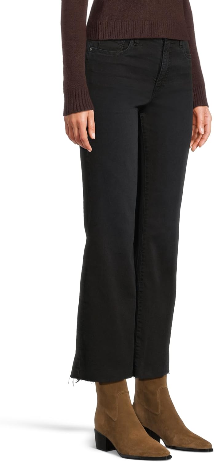 KUT from the Kloth Womens Kelsey High-Rise Fab Ab Ankle Flare with Raw Hem in Functional - Image 2