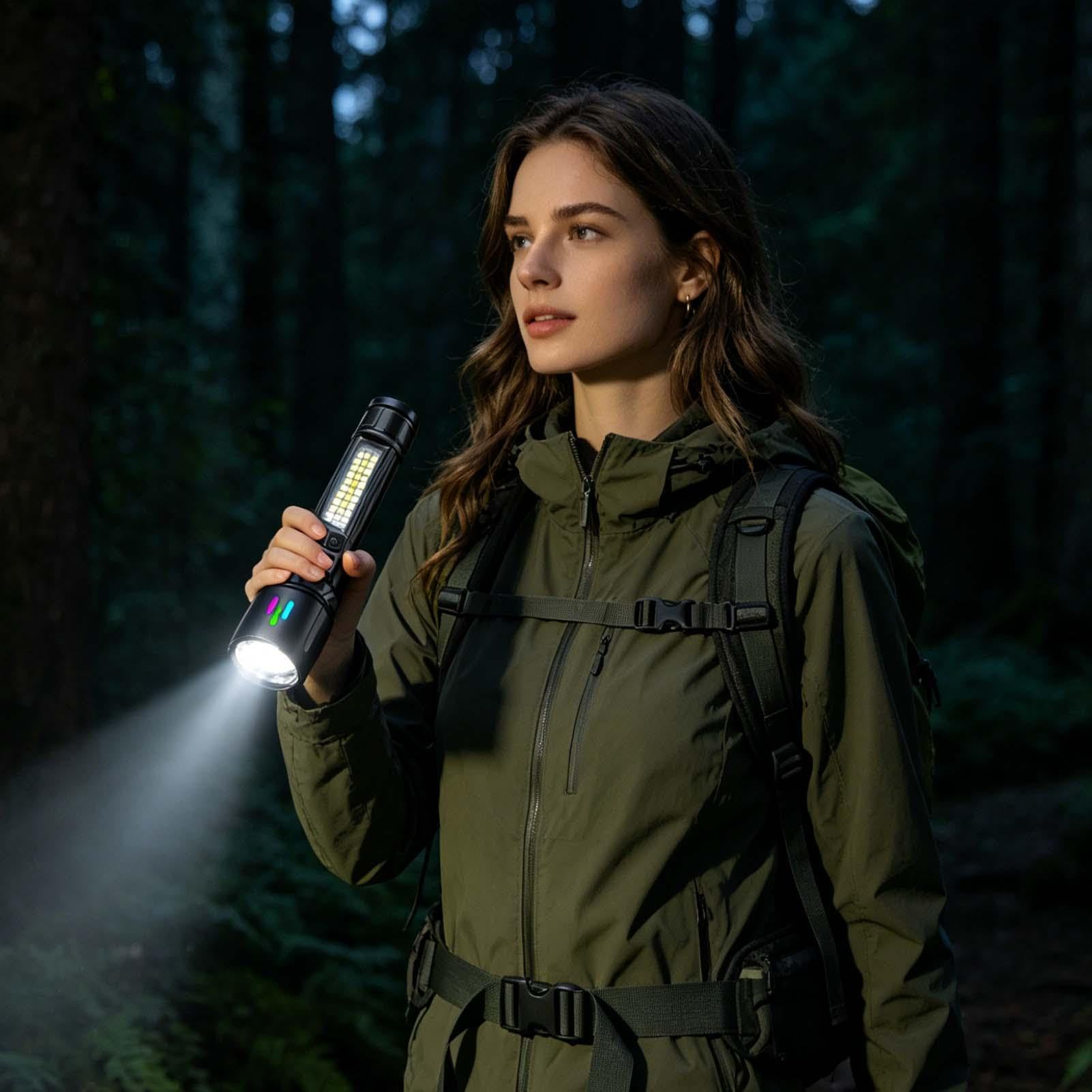 Lampe Torche Magnétique Torche Puissante Zoomable 7 Modes