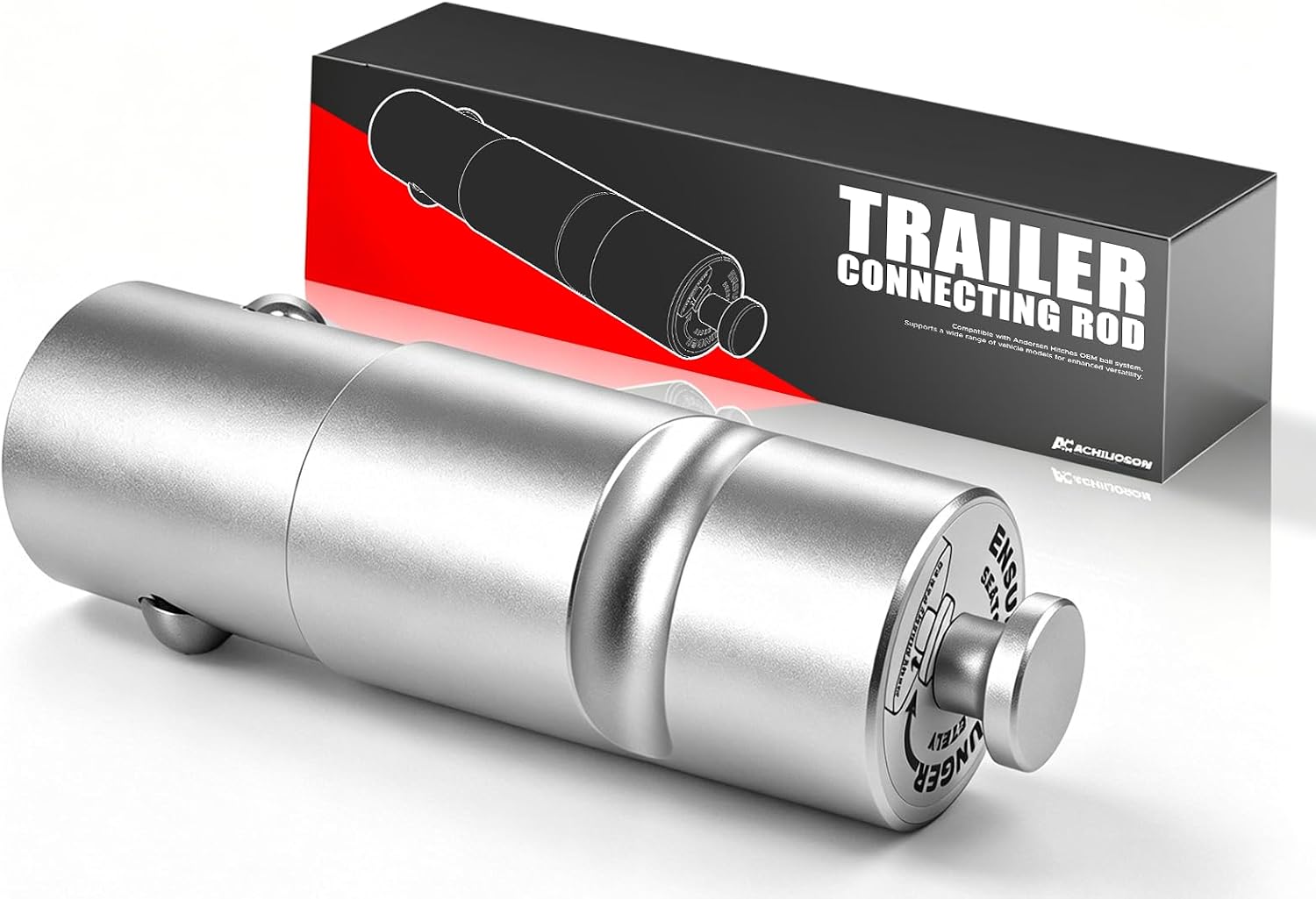 Trailer Connecting Rod | 3219 Bedshaft Ball for Andersen Ultimate Connections | for OEM Gooseneck Ball System | 5th Wheel Towing Accessories