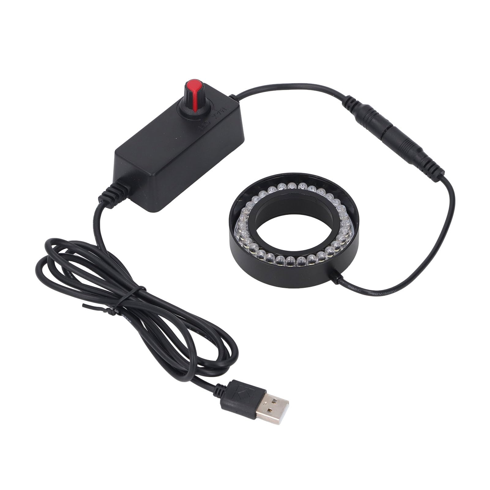 Anneau lumineux LED USB Luminosité réglable, 31 LED USB anneau lumineux microscope pour croscope stéréo, avec compatibilité transparente, pratique pour diverses applications