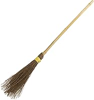 Vista 1 de Kangaroo 36" Bamboo Witch Broom Prop - Wizard Staff Witch Broomstick Magic Broom for Kids, Teens & Adults - Halloween Porch Decor Front Outdoor Fall