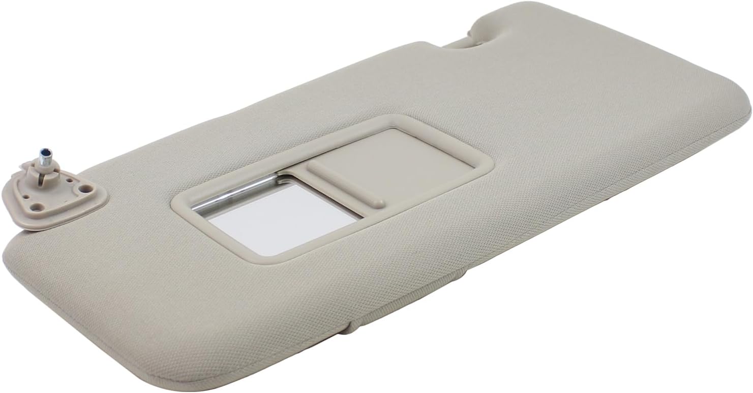 2Pcs Begie Driver and Passenger Side Sun Visor for Nissan Versa 2007-2012