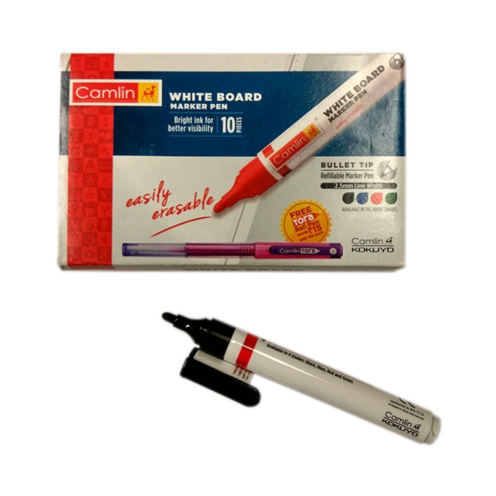 Camlin Kokuyo Whiteboard Marker Set of 10 (BLue)-image-12