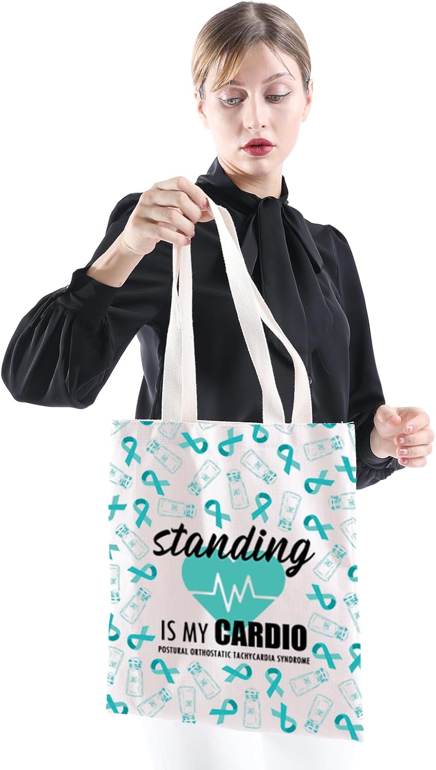 XYANFA Standing Is My Cardio Warrior Gift Bag - Dysautonomia Makeup Medical Gifts (MY CARDIO T) - Image 6