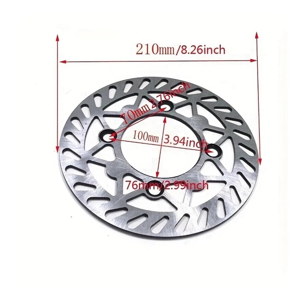 190mm 210mm 220mm Stalowy motocykl terenowy Dirt Bike Przednia i tylna tarcza hamulcowa Śruba montażowa płyty wirnika tarczy hamulcowej(Steel 220MM Front)
