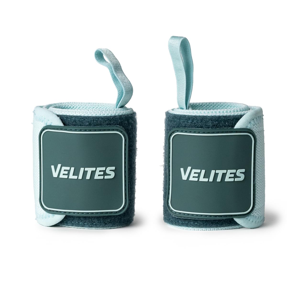 Velites - Muñequeras Flexibles Nylon con Agarre Pulgar - Oficial de la Real Federación de Halterofilia - Velcro con Extra Adherencia - Sujección para Entrenamiento Funcional, Fuerza y Gimnasio