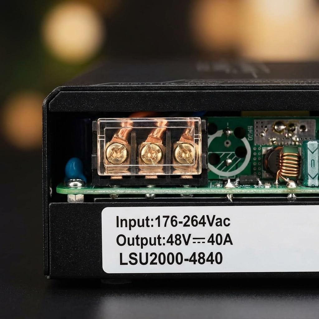 Schaltnetzteil 2000 Watt 48V 40A - Netzteil Schalt Transformator Neue Generation Kleinere Größe Höhere Effizienz Spannungsstabilisierer Industriell Power Supply
