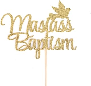 Atelier Elegance ANY NAME Baptism Cake Topper, God Bless Cake Topper, Baptism Decorations, Dove