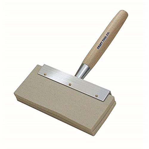 Kraft Tool Cepillo de ampolla PL224 con almohadillas de fieltro reemplazables y mango de madera dura