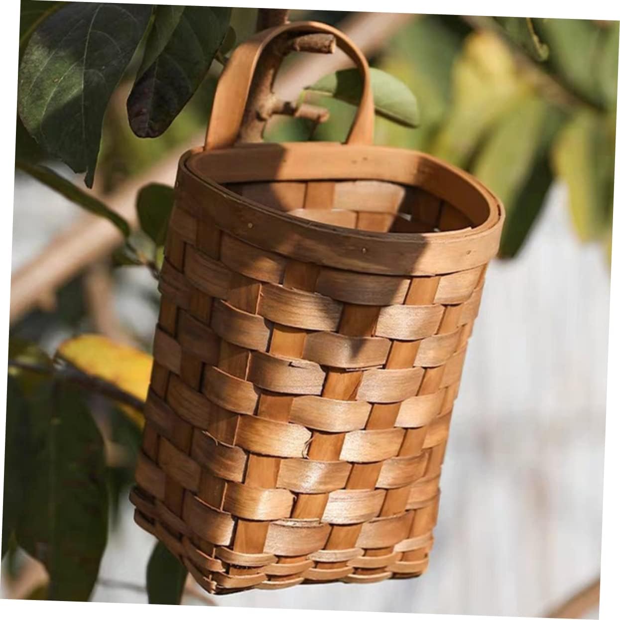 Wall Hanging Basket for Fruit, Candy, Kitchen Items, Farmhouse Wood