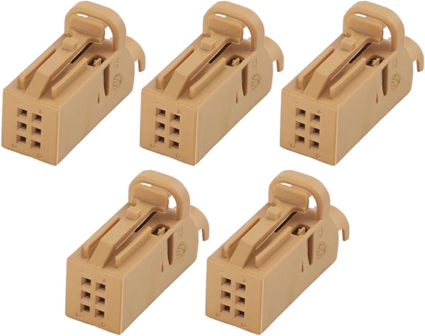 5 Sets 6 Pin Car Engine Harness Connector Harness Connector 0-1534121-2 Brown Sheath With Terminal