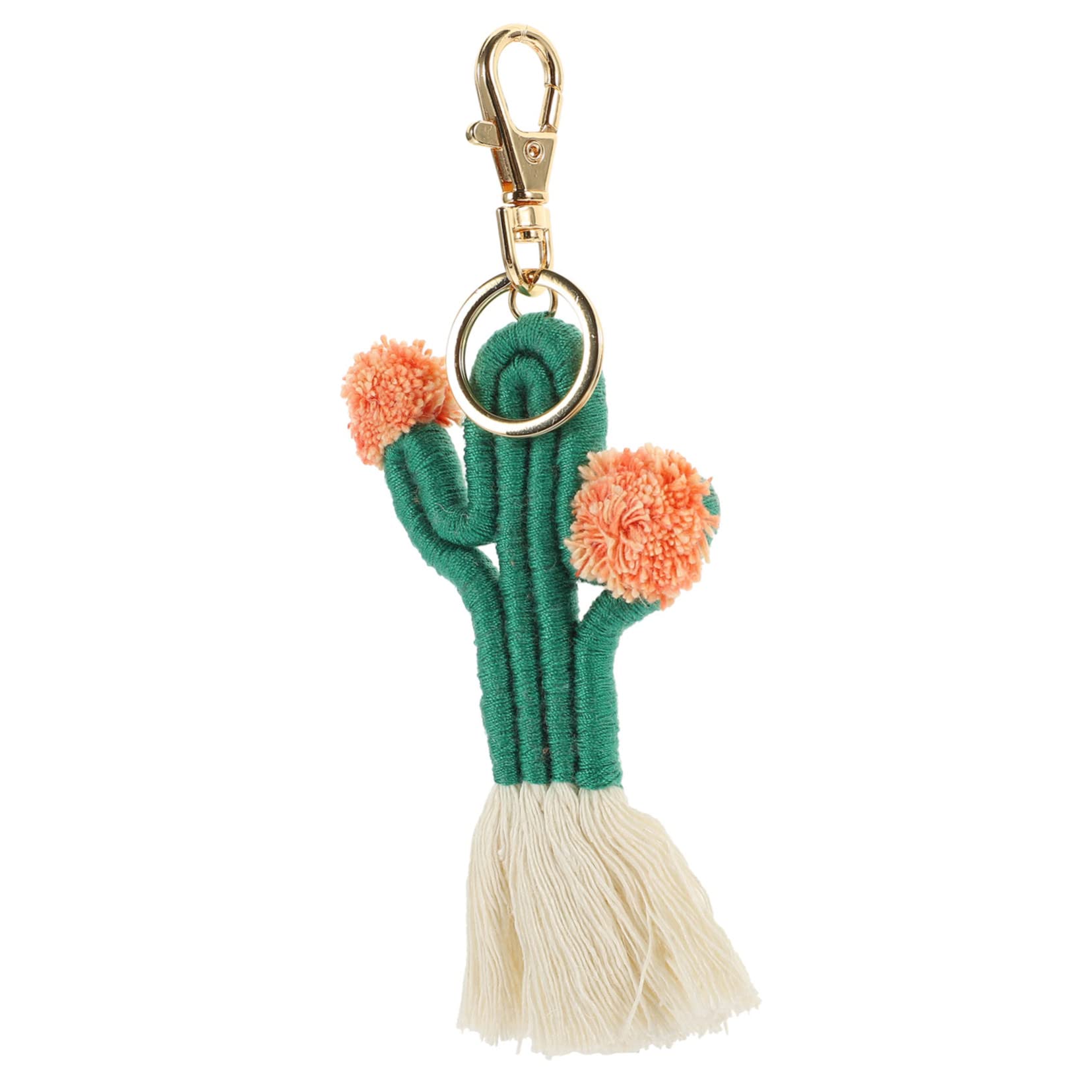 TOYANDONA 5stücke Handgefertigter Kaktus Schlüsselanhänger Makramee Boho Stil Dekorativer Taschenanhänger Schlüsselband Für Schlüssel Handtaschen Und Rucksäcke Perfektes Für