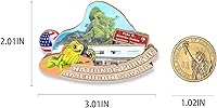 Vista 3 de Imán para nevera con imán para el parque nacional de Samoa Americana de Estados Unidos, 3D, para viajes, coleccionables, recuerdos, decoración hecha