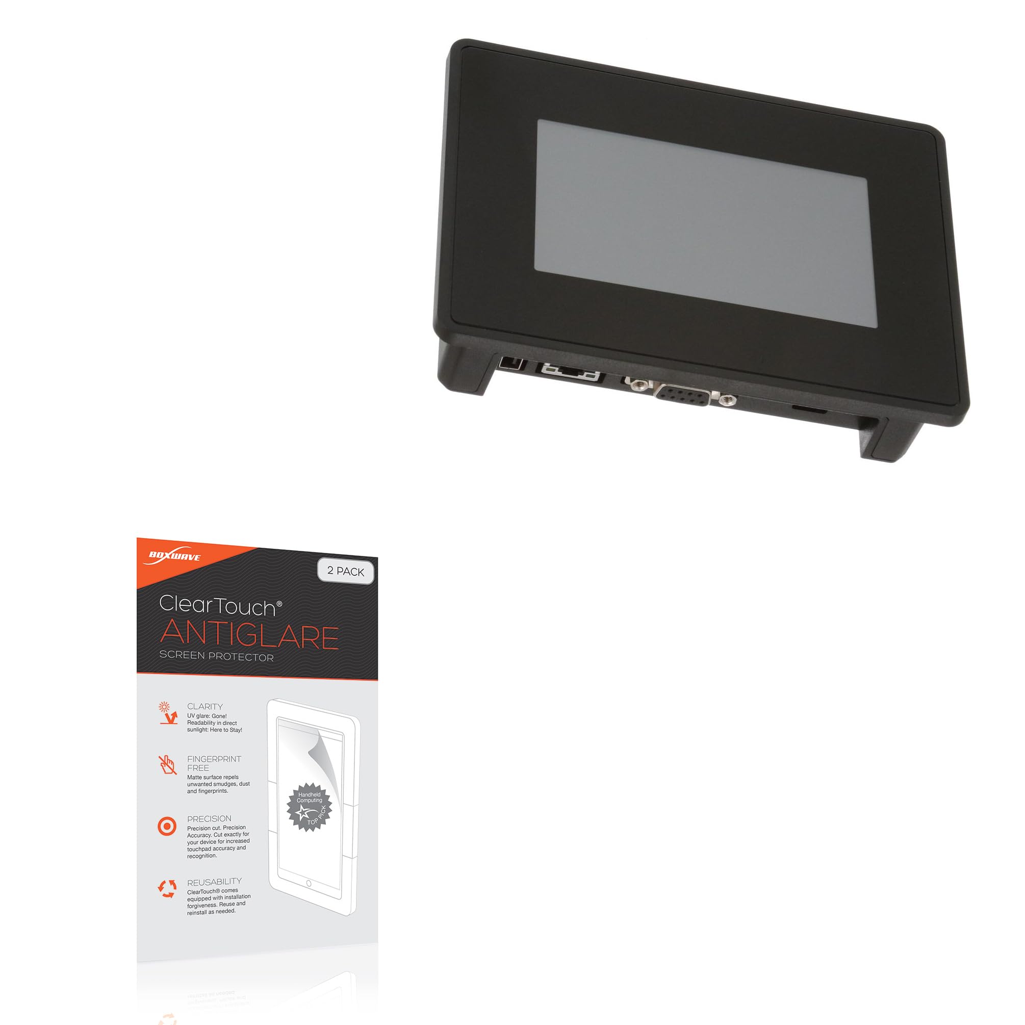 BoxWave Screen Protector Compatible With Exor eSMART04 (4.3 in) - ClearTouch Anti-Glare (2-Pack), Anti-Fingerprint Matte Film Skin