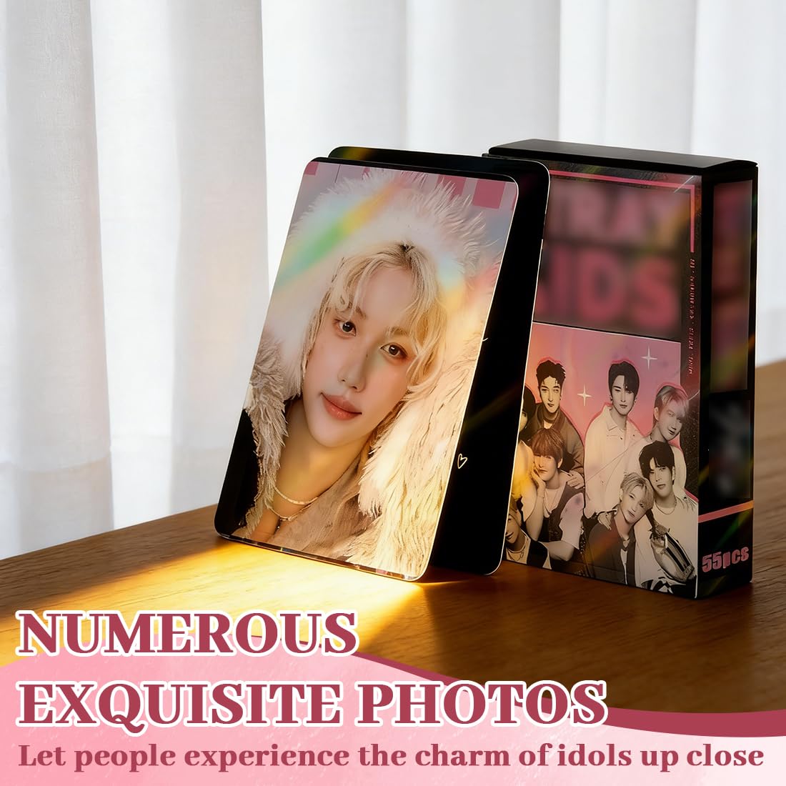 Carte SK Set con 2 Portachiavi Figure, Carte Album Star Maschili Coreane, Regali Fan Ragazze