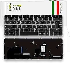 new net - Tastiera Compatibile con Notebook HP EliteBook 745 G3 745 G4 840 G3 840 G4 [Frame Silver - Trackpoint - Layout ITA]
