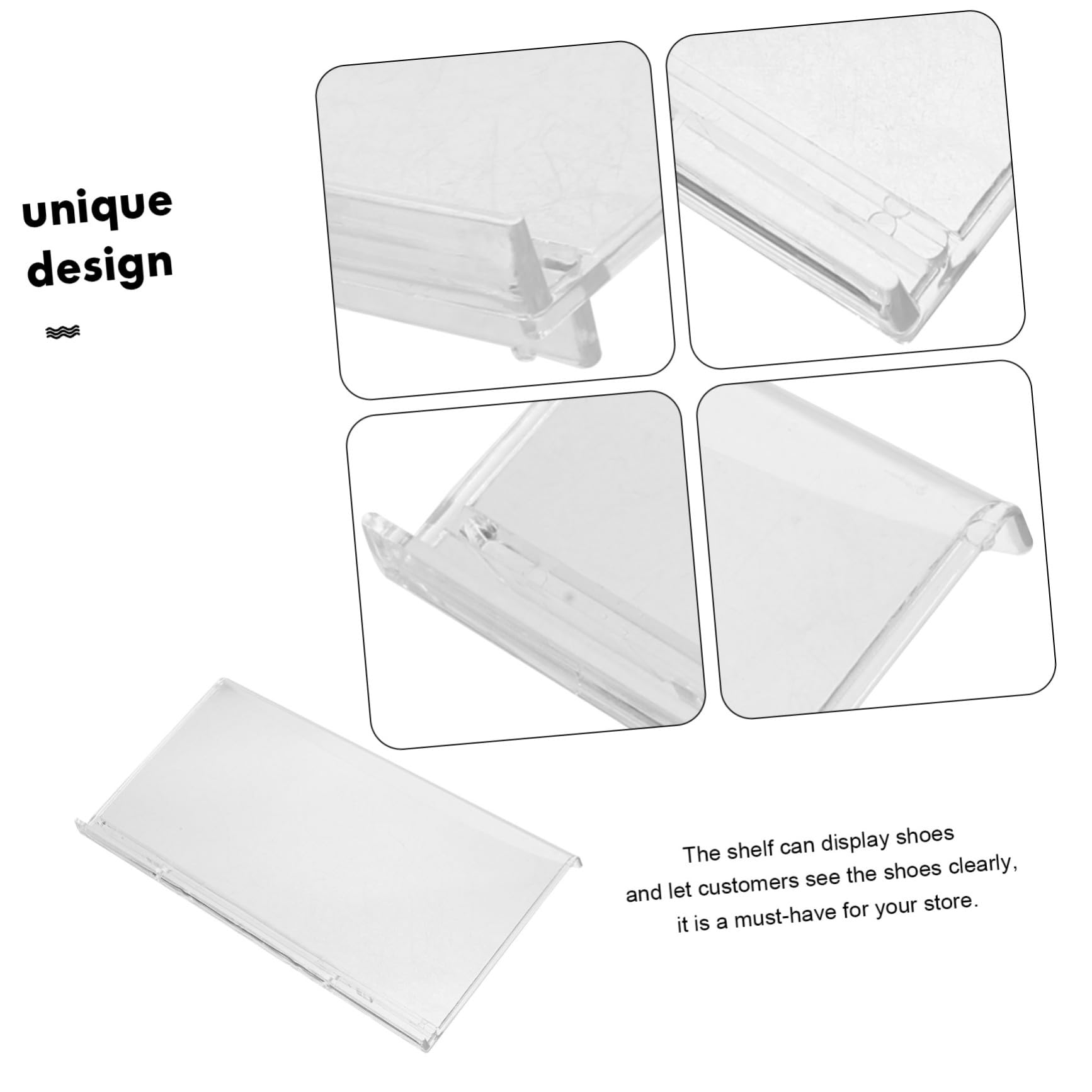 Levemolo Shoe Shelves for Wall 4pcs Floating Wall Shelves Sneaker Display Shelf Storage Rack for Store