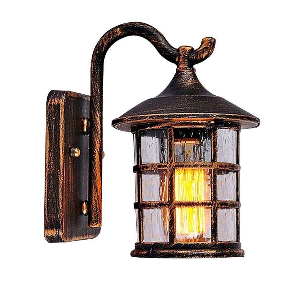 Applique extérieure IP55 en aluminium de tradition européenne et finitions de style court
