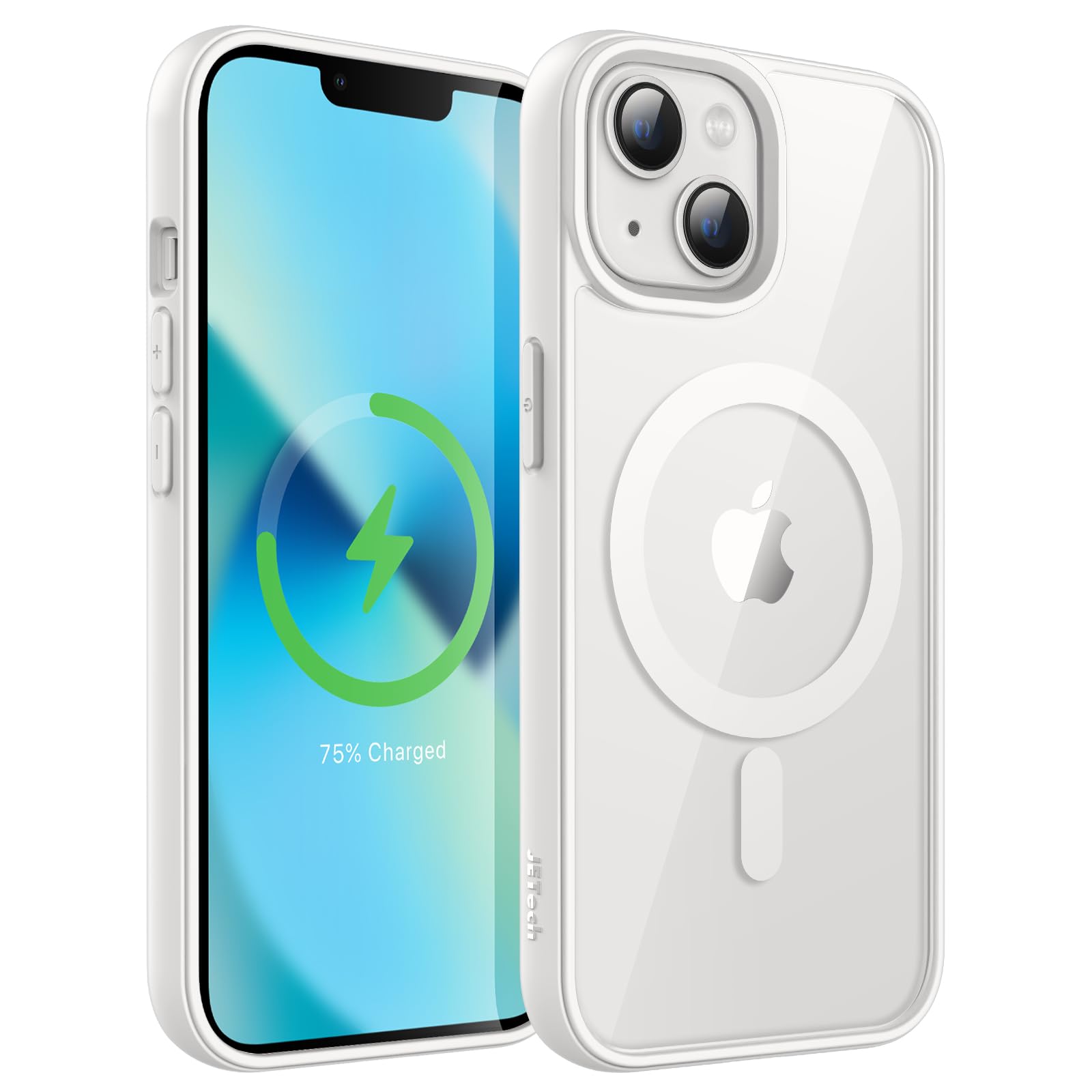 JETech Magnetic Case for iPhone 13 mini 5.4-Inch Compatible with MagSafe, Shockproof Phone Bumper Cover, Solid Color Matte TPU Frame, Anti-Scratch