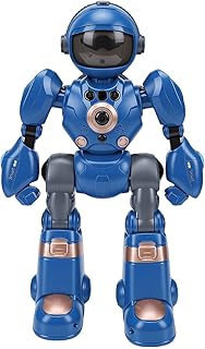 Programmierbarer Roboter mit Gestensteuerung, Ferngesteuerter Roboter mit 50 Aktionsbefehlen, Aufnahmefunktion, Tanzen, Singen, für, Jungen, Mädchen Im Alter von 3–12
