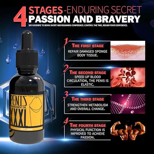 Penisvergrößerung Öl,Penisverdickung Wachstum Erhöhen Großer Schwanz Vergrößern Für Männer,Plus Size Pe-nis Schnellere Vergrößerung für Mann Potenz Wachstum Öl 10ML (1PC)