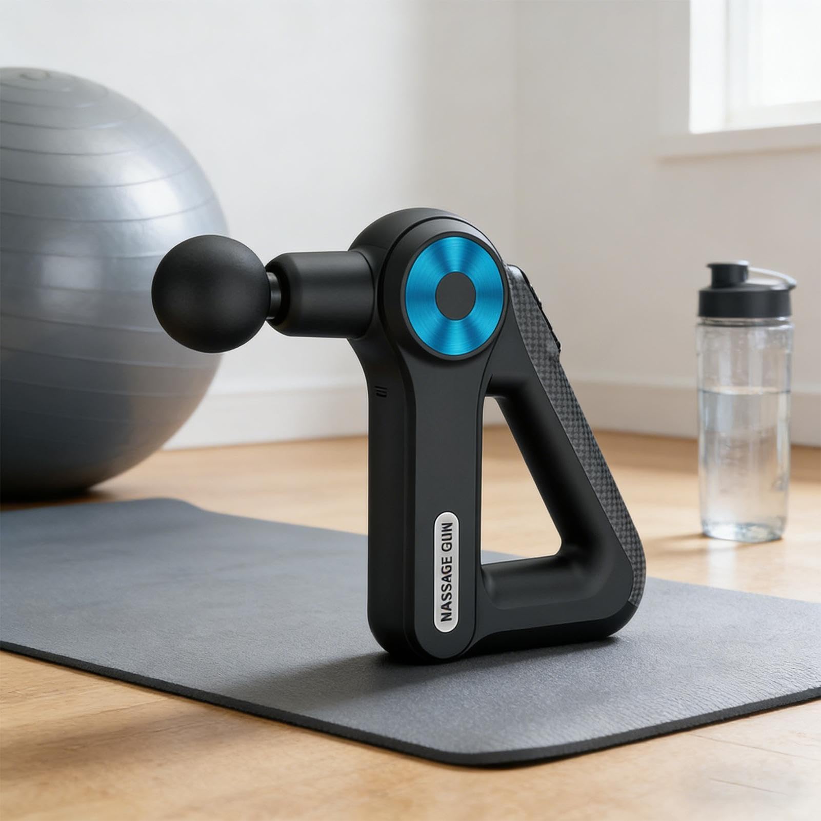 Pistolet de massage, moteur à percussion pour tissus profonds, 1 ensemble, masseur à percussion, masseur musculaire portable, design sans fil, pour la maison, le bureau, les voyages