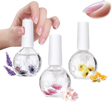 Cuticle Oil for Nails,Blossom Scented Cuticle Oil | Repaired Cuticles Nail Strengthener Nail for Brittle Peeling Breaking Thin Nails | Radiant Nail Oil for Nail Care3PCS
