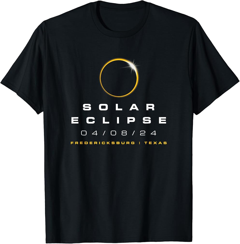 2024 Fredericksburg Texas Solar Eclipse T-Shirt