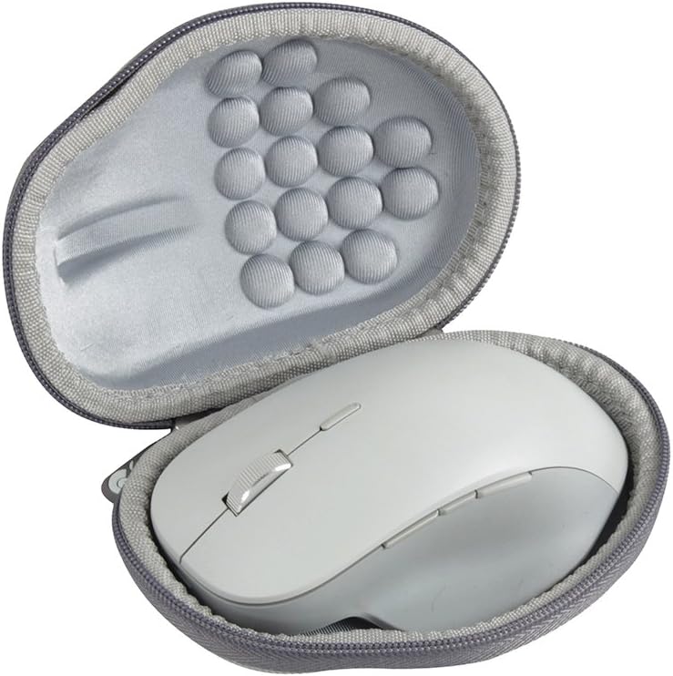 Hermitshell Hard Travel Case for Microsoft Surface Precision Mouse/Microsoft Ergonomic Mouse (Grey)