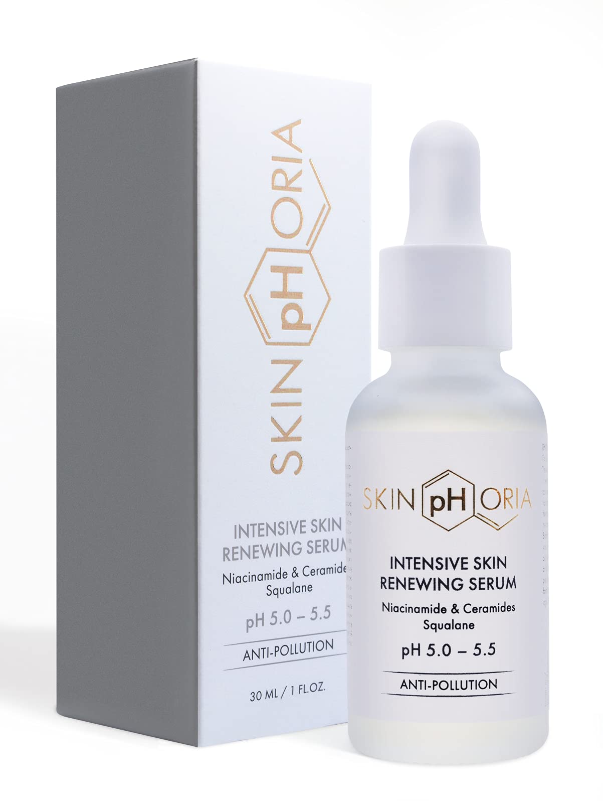 SKINPHORIA INTENSIVE SKIN RENEWING SERUM | With Niacinamide And Ceramide For Spot Treatment |With Natural Ingredients Including Hydrochloric Acid and Niacinamide