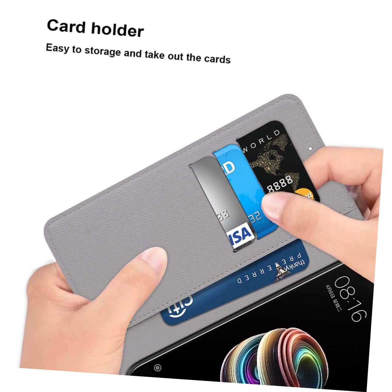 jojofuny 3piezas Funda De Teléfono Decorativa para Diseño Artístico Soporte Protección contra Golpes y Rasguños Compatible
